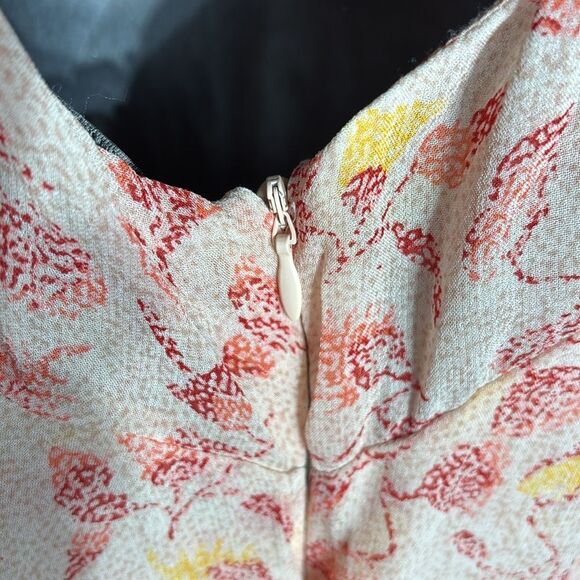 Zara women’s xl piper dress babydoll tiered strappy mini floral abstract chiffon - Picture 8 of 10